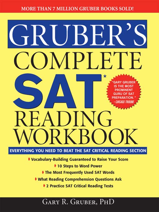 Title details for Gruber's Complete SAT Reading Workbook by Dr. Gary R. Gruber - Available
